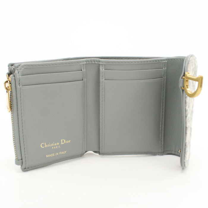Dior Lotus wallet saddle S5652CTZQ_M932 Tri-fold wallet Jacquard Women