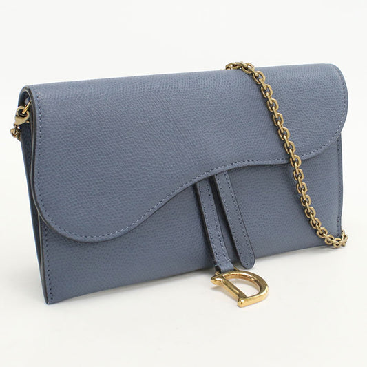 Dior saddle Chain wallet Calfskin Women