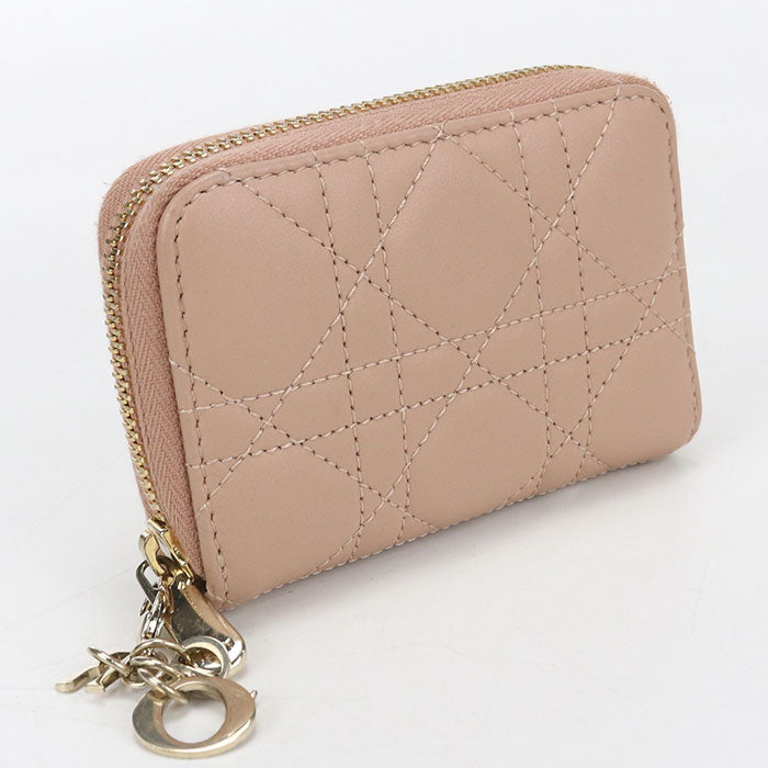 Dior Coin case Lady Dior Coin Pocket lambskin Women's