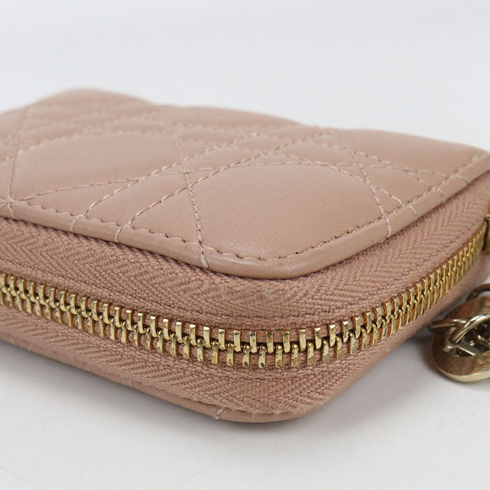 Dior Coin case Lady Dior Coin Pocket lambskin Women's