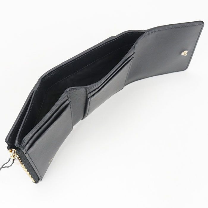 Dior Three fold wallet Calfskin Women's