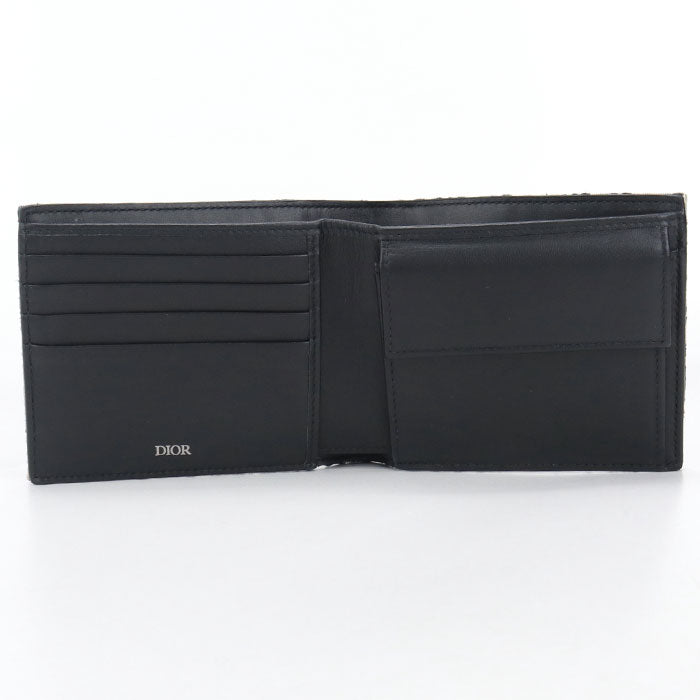 Dior Wallet with coin case Dior Oblique Folded wallet Jacquard Men's
