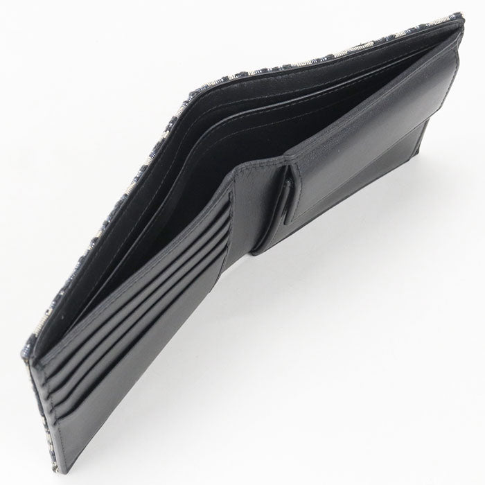 Dior Wallet with coin case Dior Oblique Folded wallet Jacquard Men's