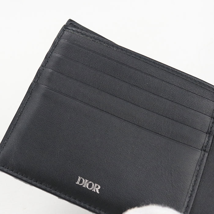 Dior Wallet with coin case Dior Oblique Folded wallet Jacquard Men's