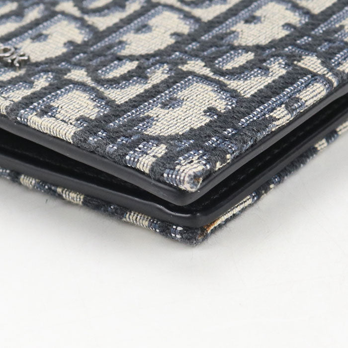 Dior Wallet with coin case Dior Oblique Folded wallet Jacquard Men's