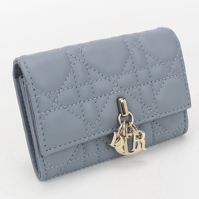 Dior Glycine Wallet My Dior S0966ONMJ_M81B Folded wallet lambskin Women's