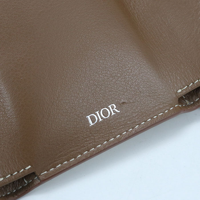 Dior cd diamond Three fold wallet PVC Men's