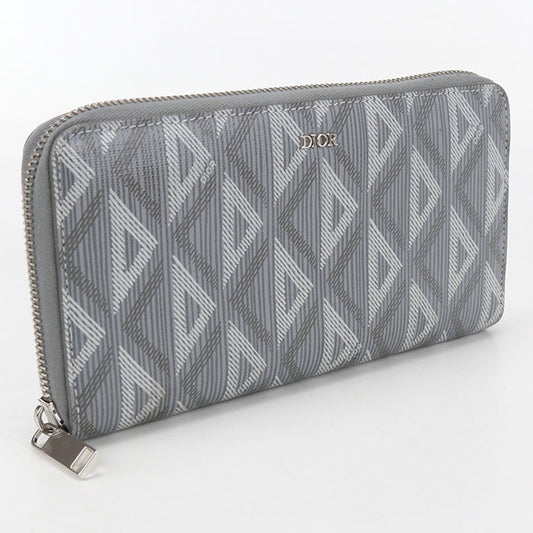 Dior Long zip wallet cd diamond PurseZip Around PVC Men's