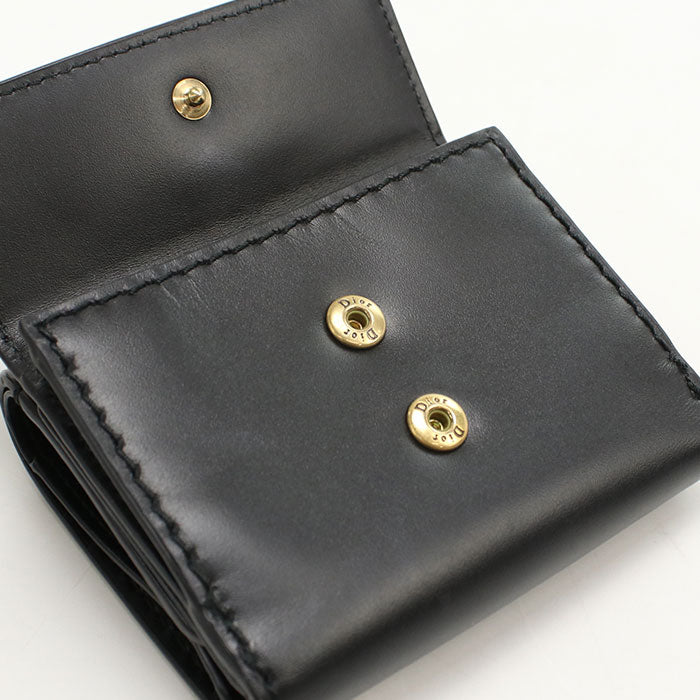 Dior Three fold wallet Calfskin Women's
