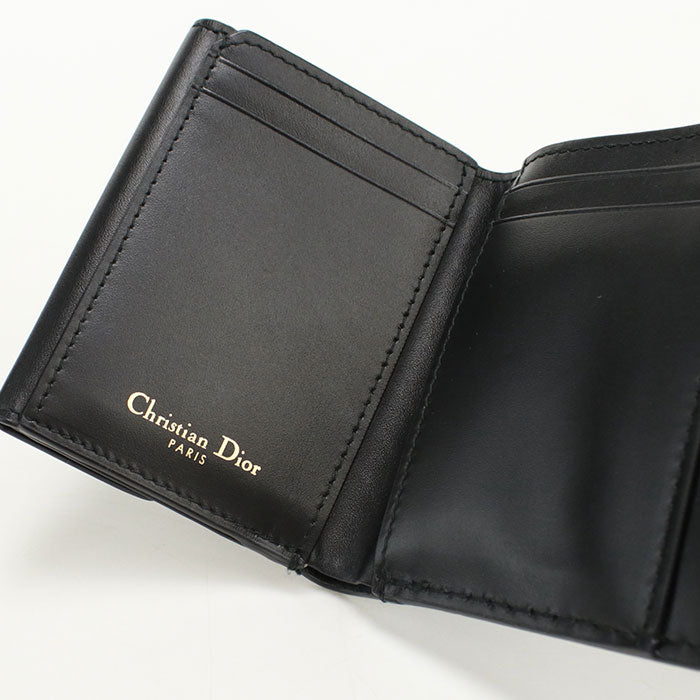 Dior Three fold wallet Calfskin Women's