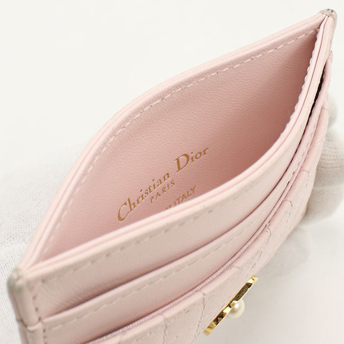 Dior Freesia Card Holder Dior Jolie Card Case/lambskin Women's