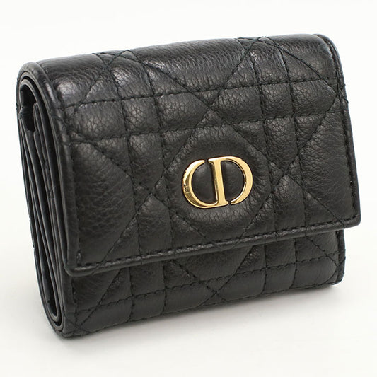 Dior dior caro Tri-fold wallet Calfskin Women's