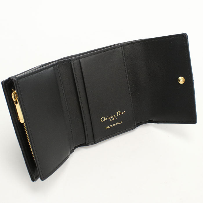 Dior dior caro Tri-fold wallet Calfskin Women's