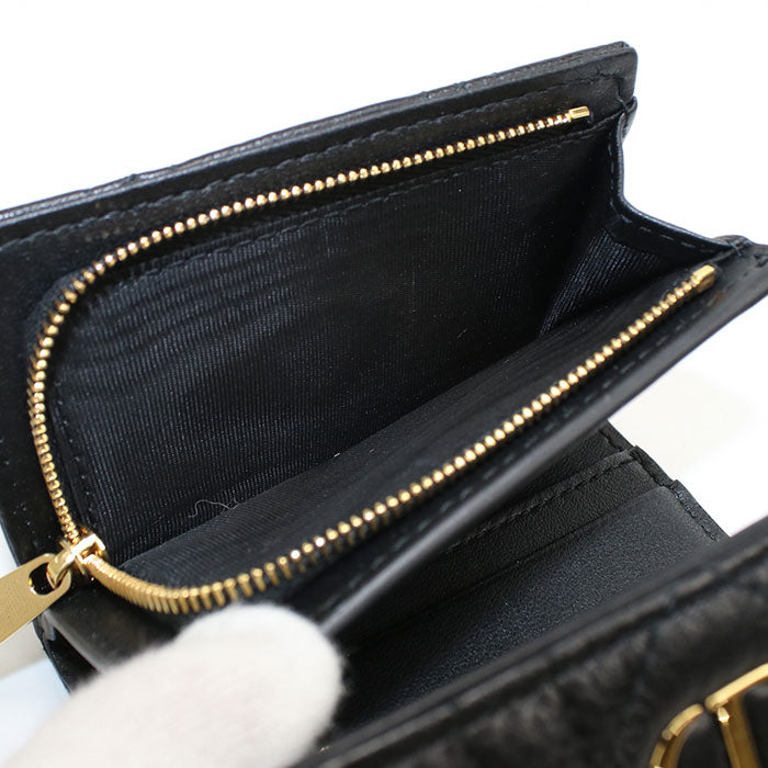 Dior dior caro Tri-fold wallet Calfskin Women's