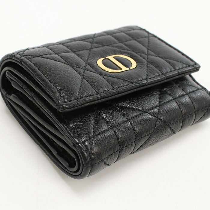 Dior dior caro Tri-fold wallet Calfskin Women's