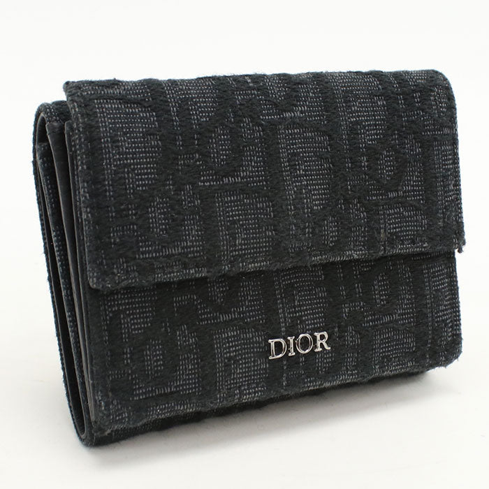 Dior Dior Oblique Tri-fold wallet/Jacquard Men's