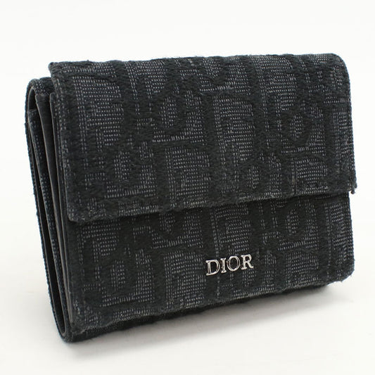 Dior Dior Oblique Tri-fold wallet/Jacquard Men's