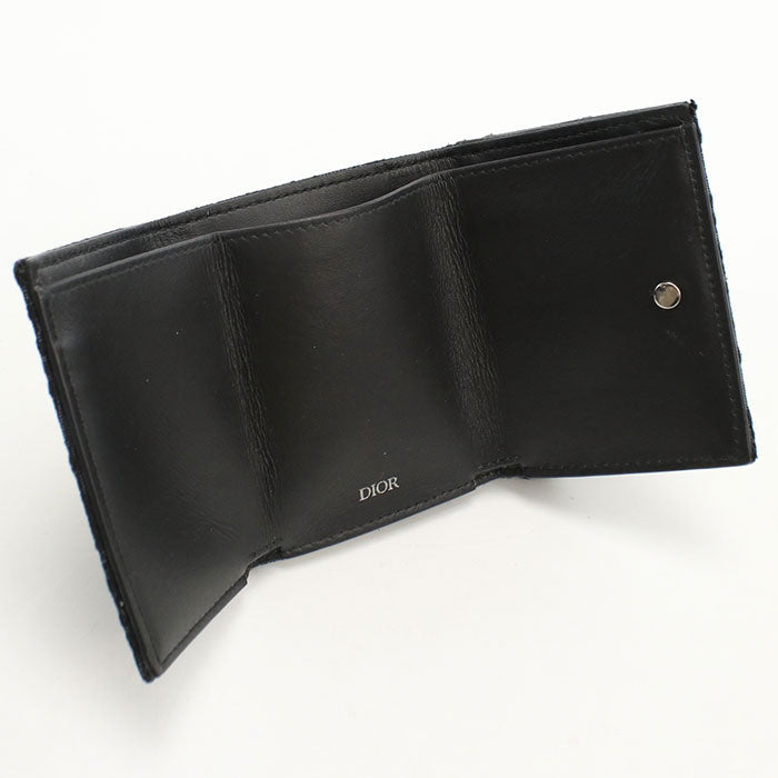 Dior Dior Oblique Tri-fold wallet/Jacquard Men's