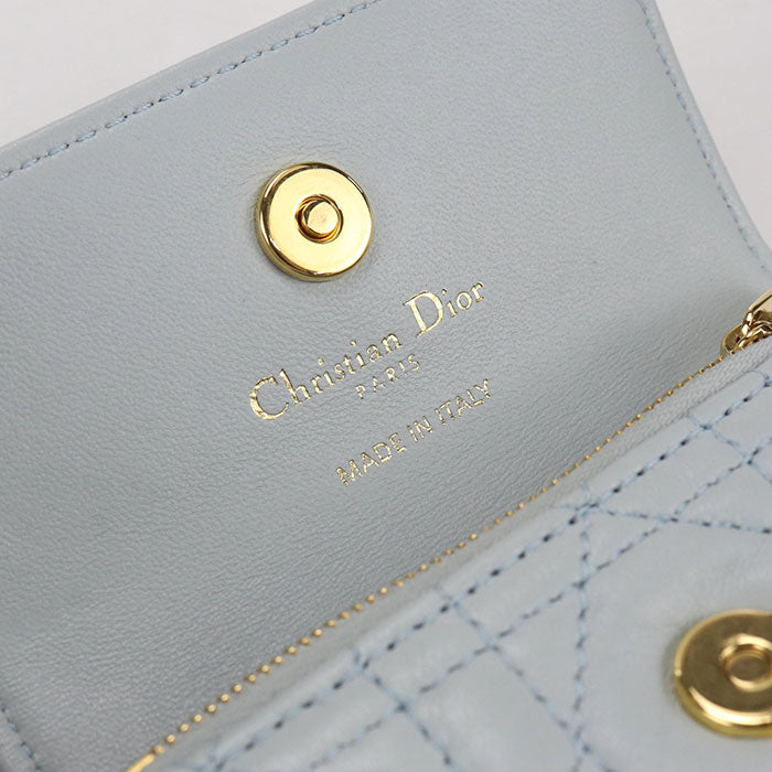 Dior Glycine Wallet Dior Jolie Bifold Wallet lambskin Women's