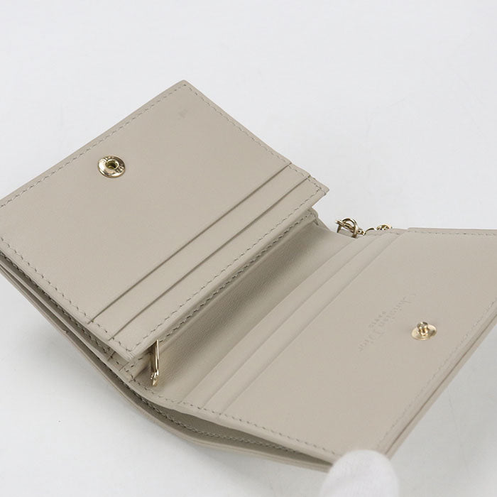 Dior Gardenia Wallet Lady Dior Folded wallet lambskin Women's