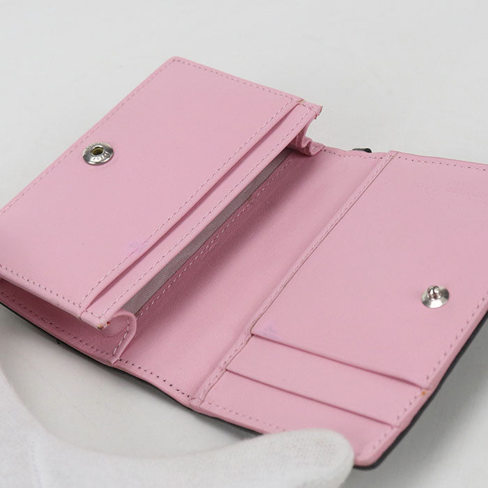 Dior Bloom Card Holder Lady Dior Folded wallet lambskin Women's