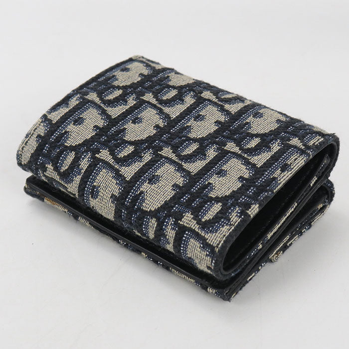 Dior Tri-fold wallet Dior Oblique Three fold wallet Jacquard Women's