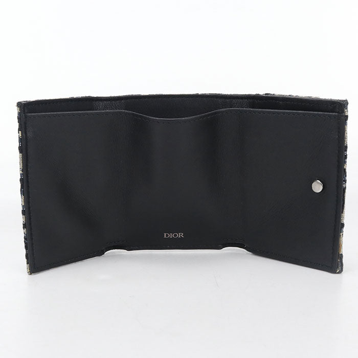 Dior Tri-fold wallet Dior Oblique Three fold wallet Jacquard Women's
