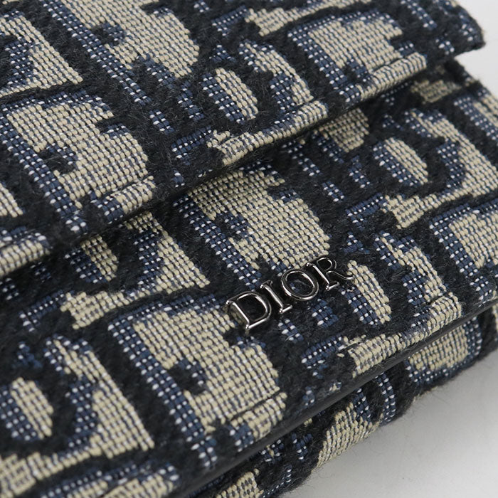 Dior Tri-fold wallet Dior Oblique Three fold wallet Jacquard Women's