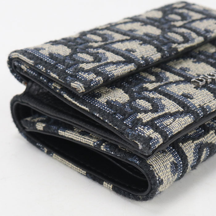 Dior Tri-fold wallet Dior Oblique Three fold wallet Jacquard Women's