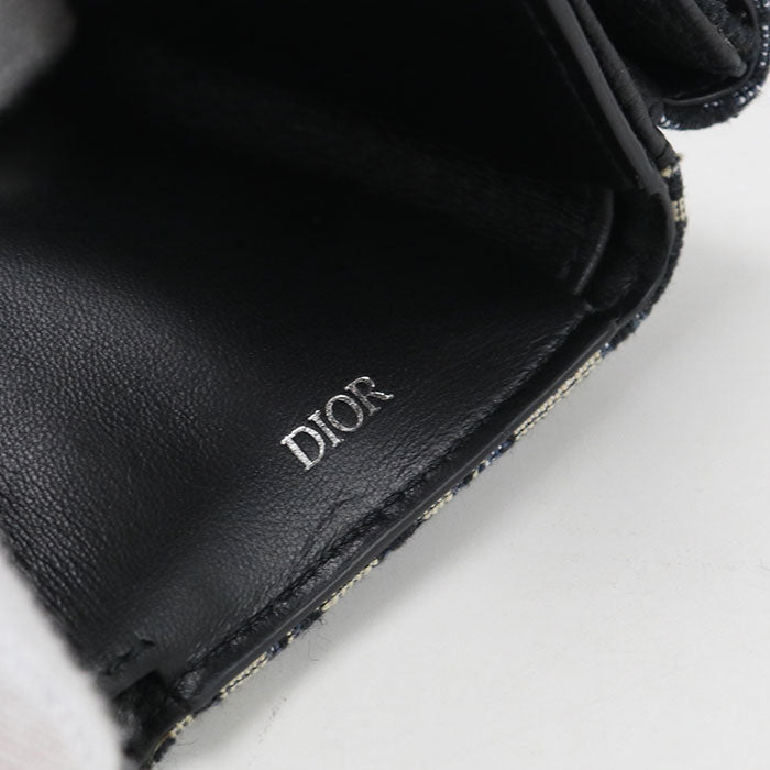 Dior Tri-fold wallet Dior Oblique Three fold wallet Jacquard Women's