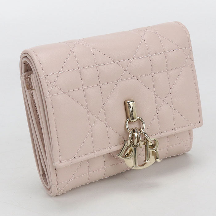 Dior Hibiscus L Zip Wallet My dior S6023ONMJ Tri-fold wallet lambskin Women's