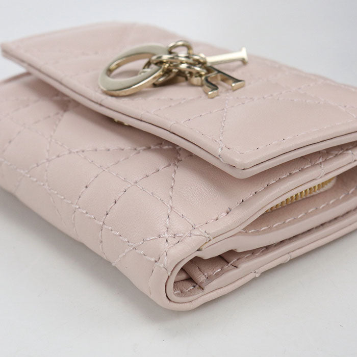 Dior Hibiscus L Zip Wallet My dior S6023ONMJ Tri-fold wallet lambskin Women's