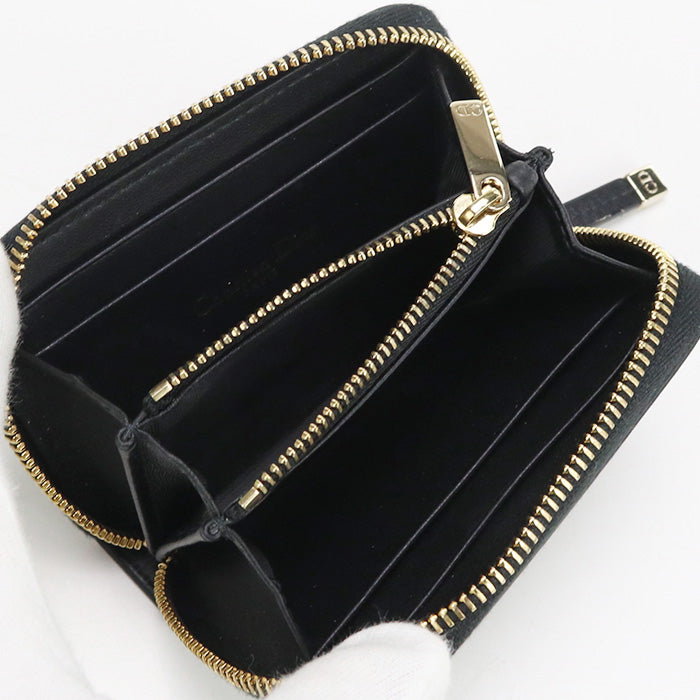 DIOR Zip card holder Coin Pocket Calfskin/Zip card holder Women