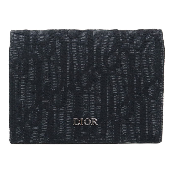 DIOR Business card holder DIOR Oblique CD90365 name card holder Jacquard/Business card holder mens