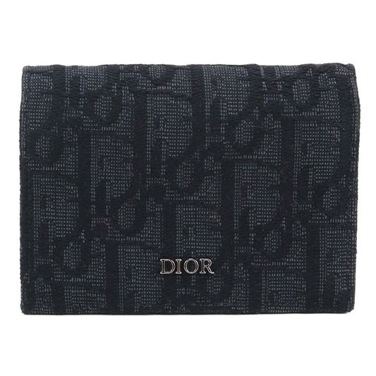 DIOR Business card holder DIOR Oblique CD90365 name card holder Jacquard/Business card holder mens