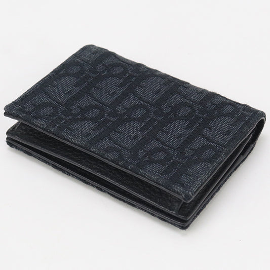 DIOR Business card holder DIOR Oblique CD90365 name card holder Jacquard/Business card holder mens