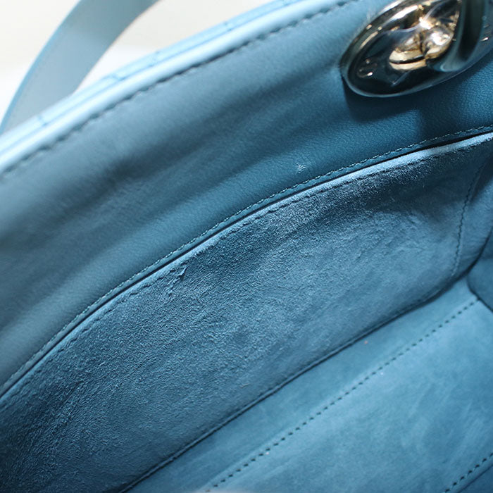 Dior Small 2-way bag Lady Dior M0538 ONGE Handbag lambskin Women