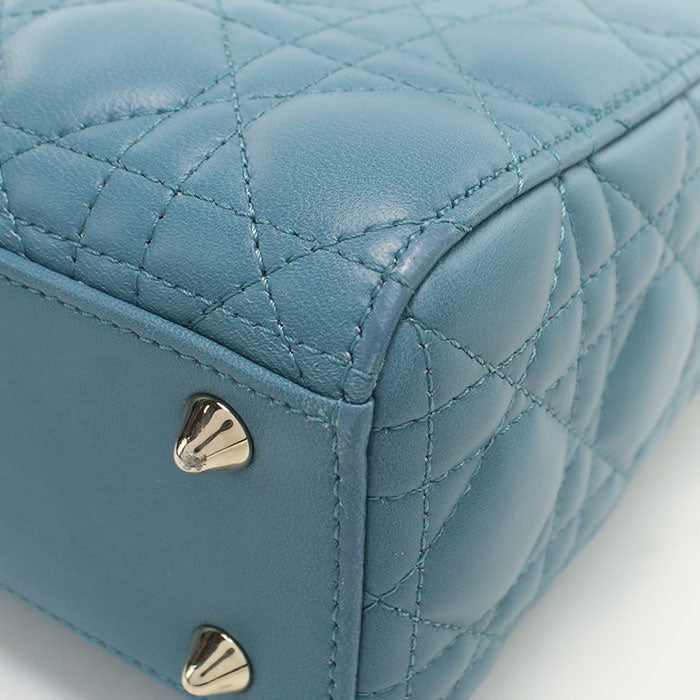 Dior Small 2-way bag Lady Dior M0538 ONGE Handbag lambskin Women