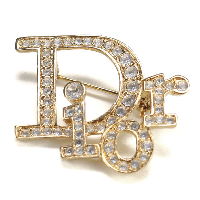 DIOR logo CD93173 Brooch Rhinestone/Rhinestone Logo Brooch Women