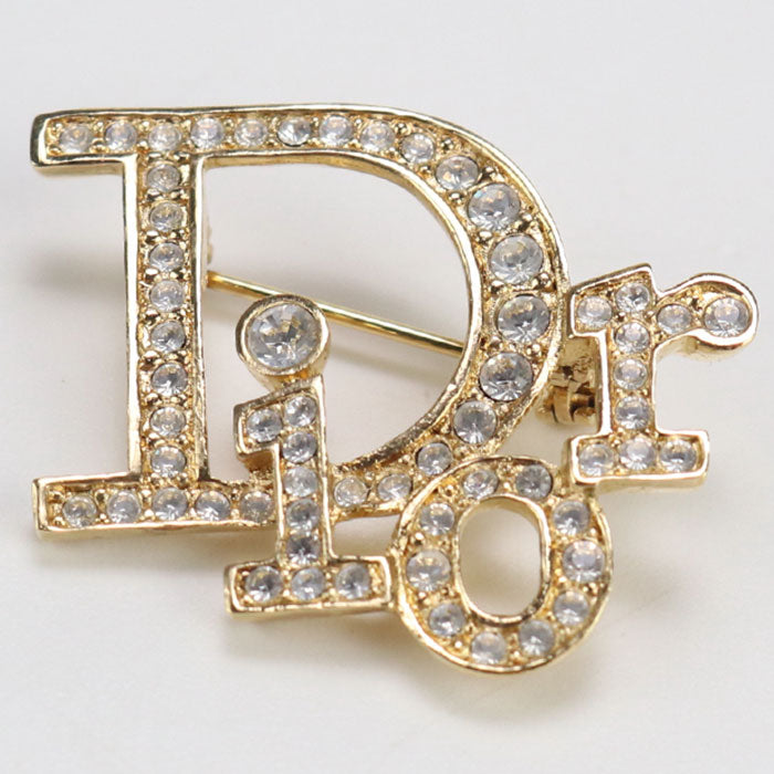 DIOR logo CD93173 Brooch Rhinestone/Rhinestone Logo Brooch Women