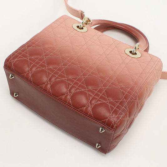 Dior medium Lady Dior Handbag lambskin Women