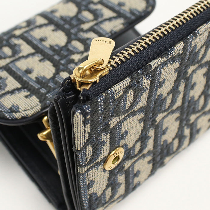 DIOR Lotus wallet saddle CD93988 Folded wallet/Lotus wallet Women
