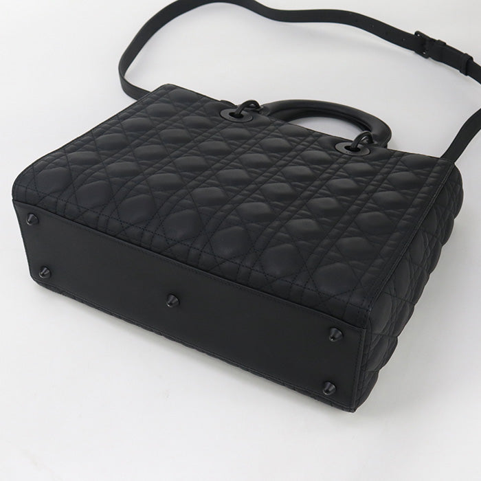 DIOR Large Lady DIOR Tote Bag/ultra matte/Calfskin Women