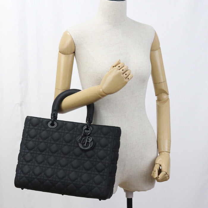 DIOR Large Lady DIOR Tote Bag/ultra matte/Calfskin Women