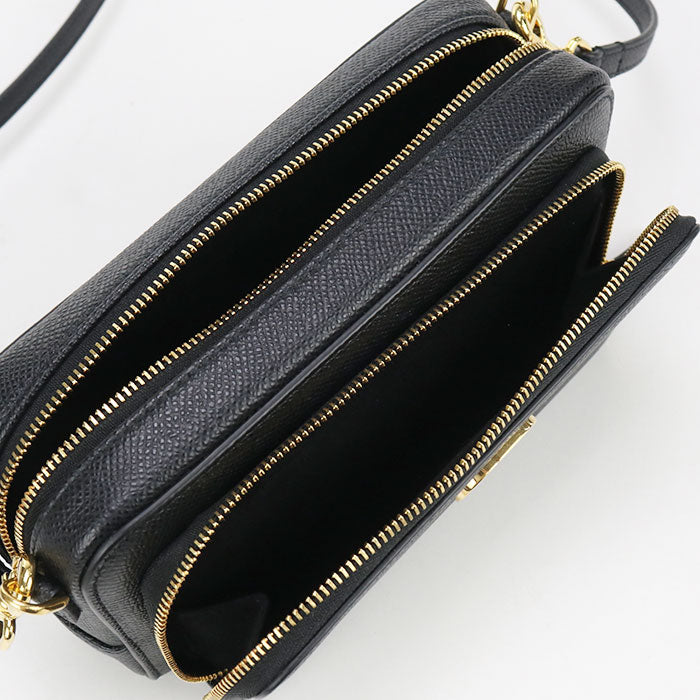 DIOR double pouch DIOR Caro S7431UBAE Diagonal shoulder bag leather Women