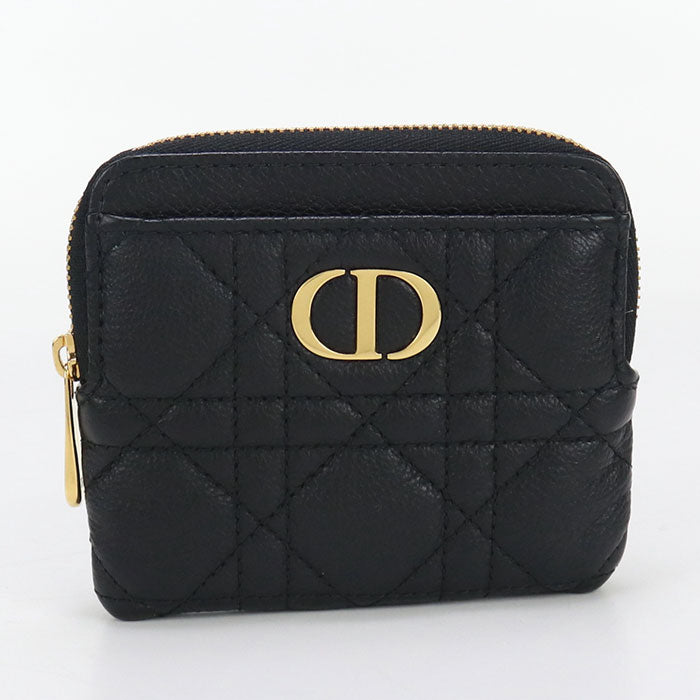 DIOR Lavender Wallet DIOR Caro S5177 UWHC M900 Coin Pocket Calfskin/Lavender Wallet Women