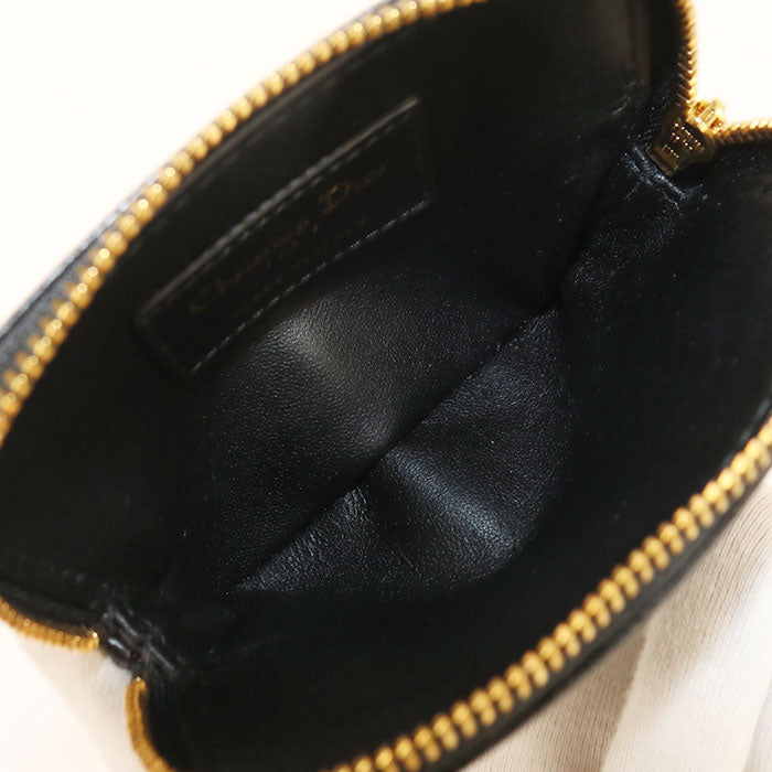 DIOR Lavender Wallet DIOR Caro S5177 UWHC M900 Coin Pocket Calfskin/Lavender Wallet Women