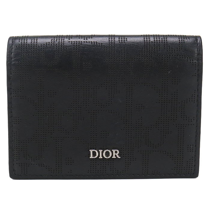 DIOR Business card holder Card Case Calfskin mens