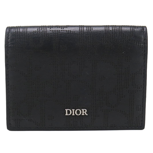 DIOR Business card holder Card Case Calfskin mens