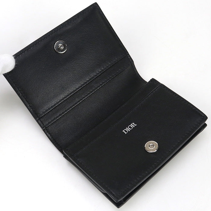 DIOR Business card holder Card Case Calfskin mens